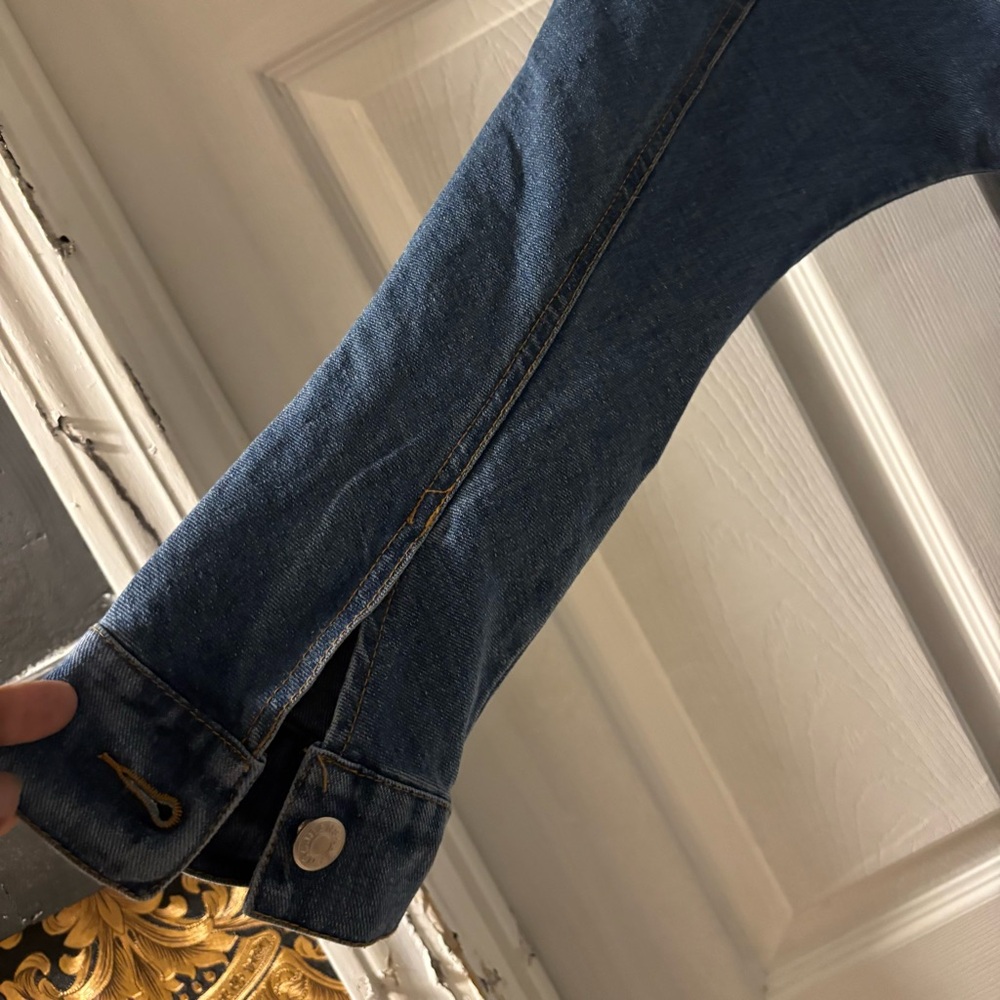 MaCherie Blue Denim Stylish Vintage Style 80’s Boho Style Jumpsuit - Picture 7 of 14